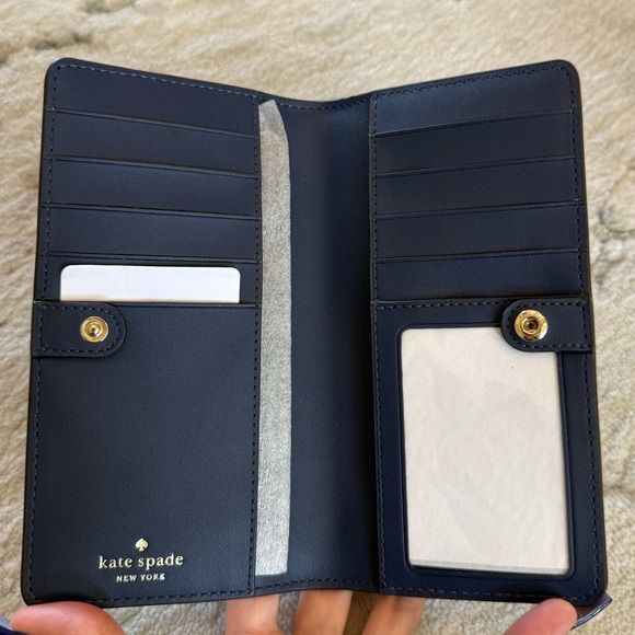 NWT Kate Spade Blue Wallet Sleek Design - Picture 5 of 5
